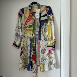 NWT Zara Printed Dress Size S